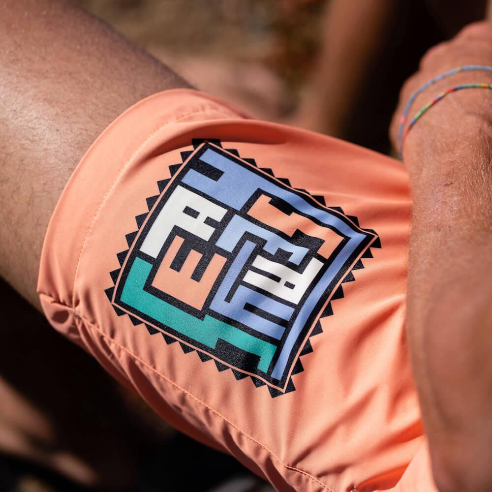 Seay / Swim Boxer Medio Arancio Akaup Saldi