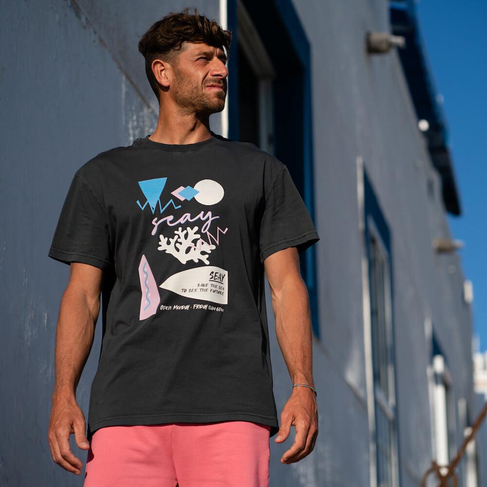 Seay / T-Shirt Nera Ikaika Vendite Flash