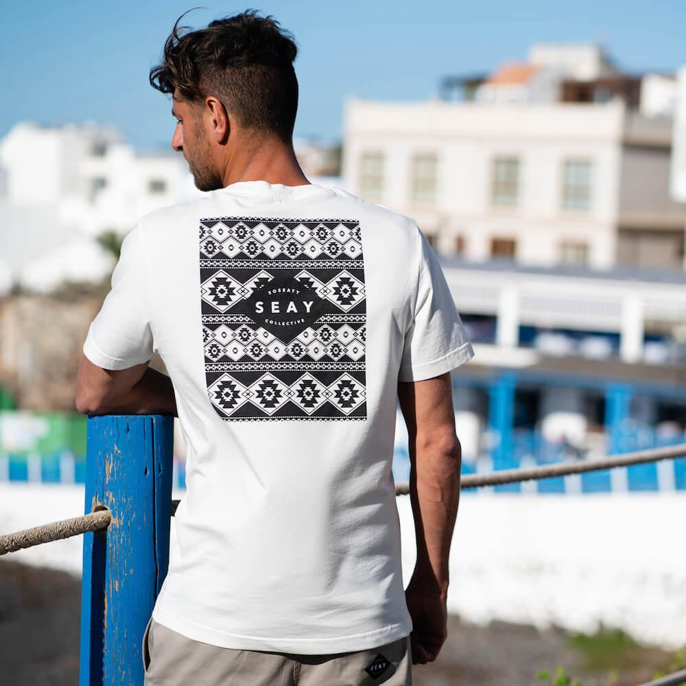 Seay / T-Shirt Bianco Naturale Kaleo Unisex Moda