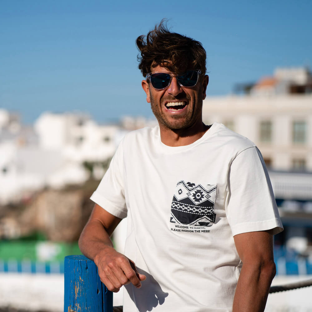 Seay / T-Shirt Bianco Naturale Kaleo Unisex Moda