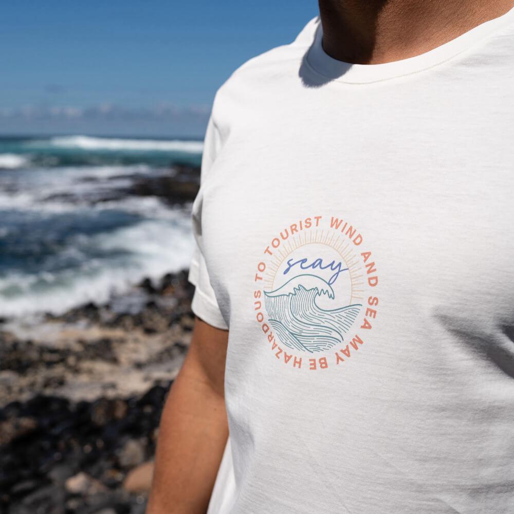 Seay / T-Shirt Bianco Naturale Kaleo Italy