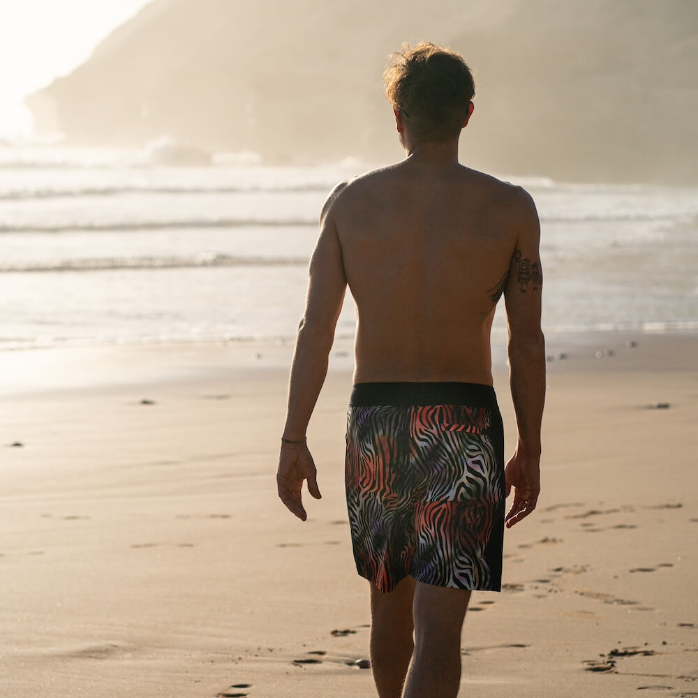 Seay / Boardshort Nero Zebra & Giraffa Fino Al -60%