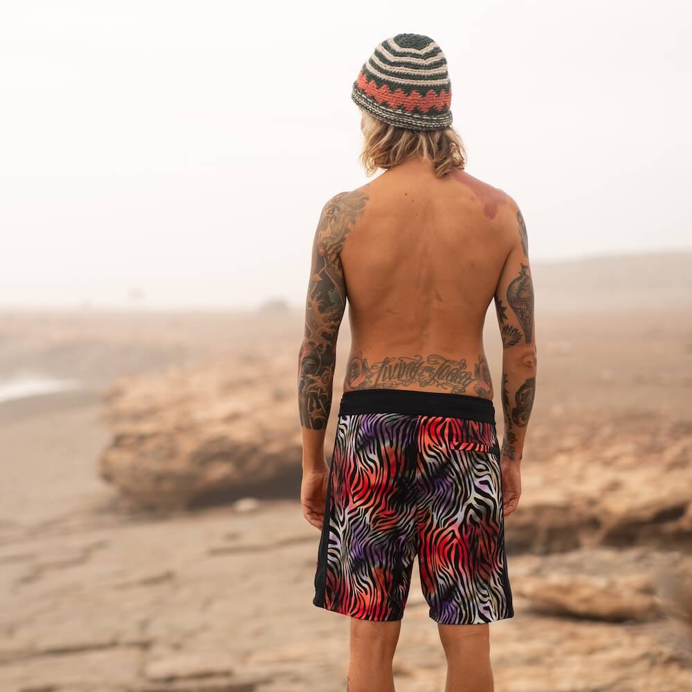 Seay / Boardshort Nero Zebra & Giraffa Fino Al -60%