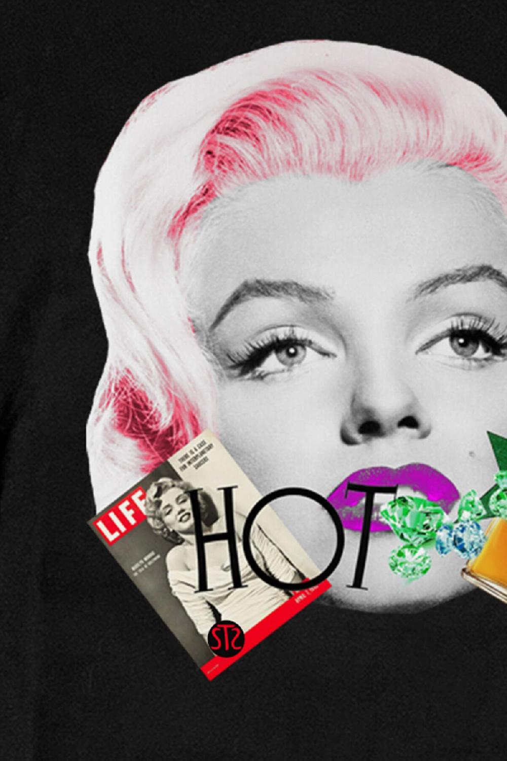 Seetees T-shirt donna Marilyn in cotone organico vegano GOTS per la tua t-shirt Offerte esclusive