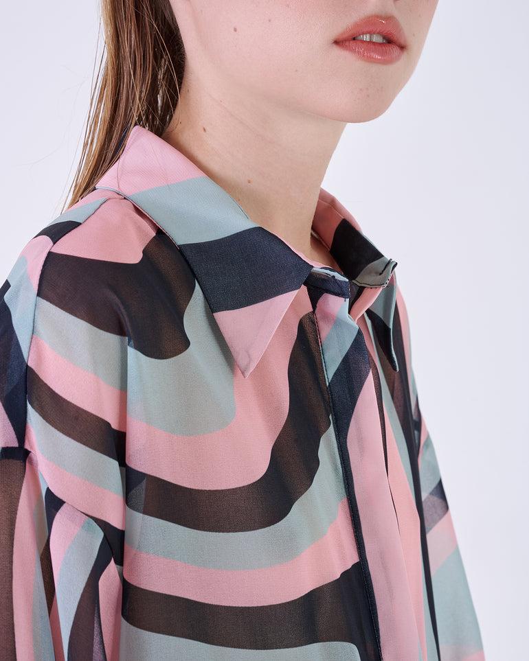 Silvian Heach Camicia semitrasparente multicolor Offerta