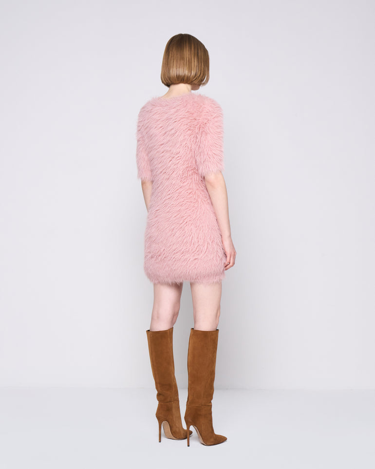 Silvian Heach Abito faux fur Italy