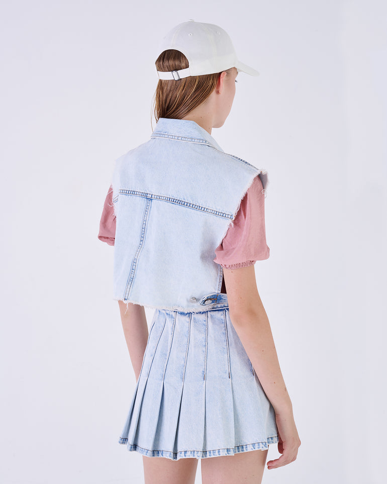 Silvian Heach Gilet in denim Promozione