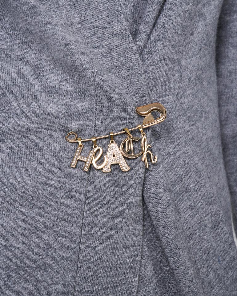 Silvian Heach Cardigan lungo con spilla Offerta