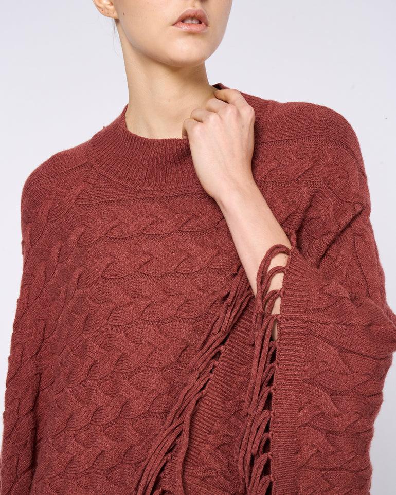 Silvian Heach Poncho in maglia intrecciata Negozio