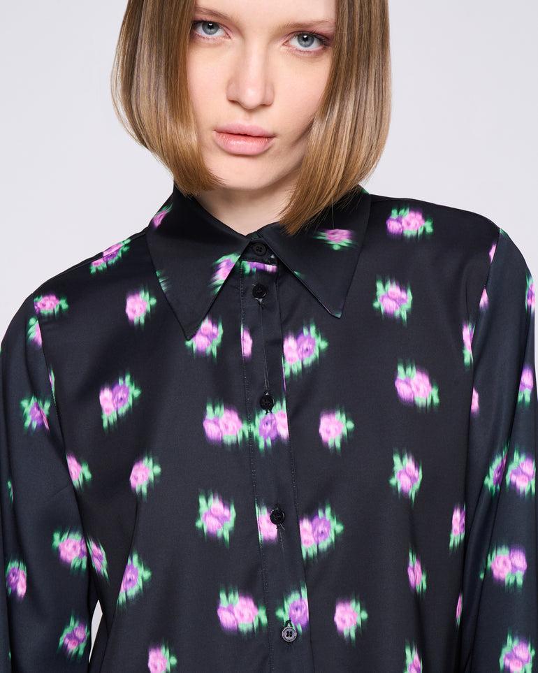 Silvian Heach Camicia crop a fantasia Nuovo