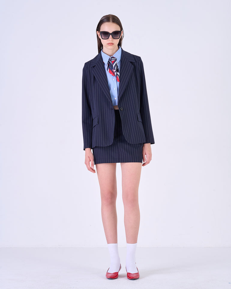 Silvian Heach Blazer monopetto gessato