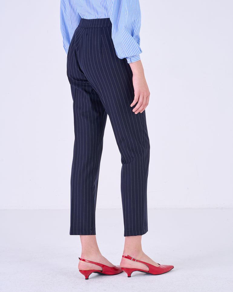 Silvian Heach Pantaloni carrot gessati Outlet