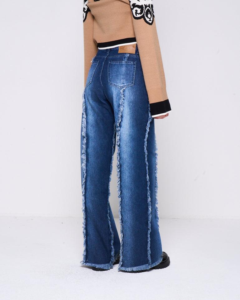 Silvian Heach Jeans con frange Nuova