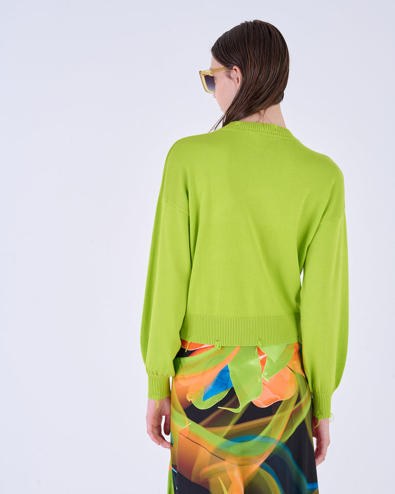Silvian Heach Maglia con orli sfrangiati Vendita