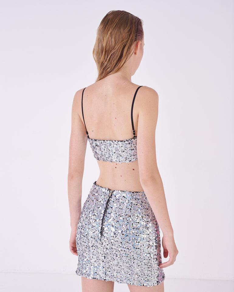 Silvian Heach Top crop con paillettes Negozi Online