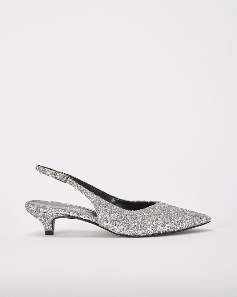 Silvian Heach Décolleté slingback con glitter Presa