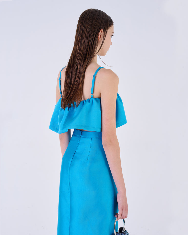 Silvian Heach Top crop con balza Online