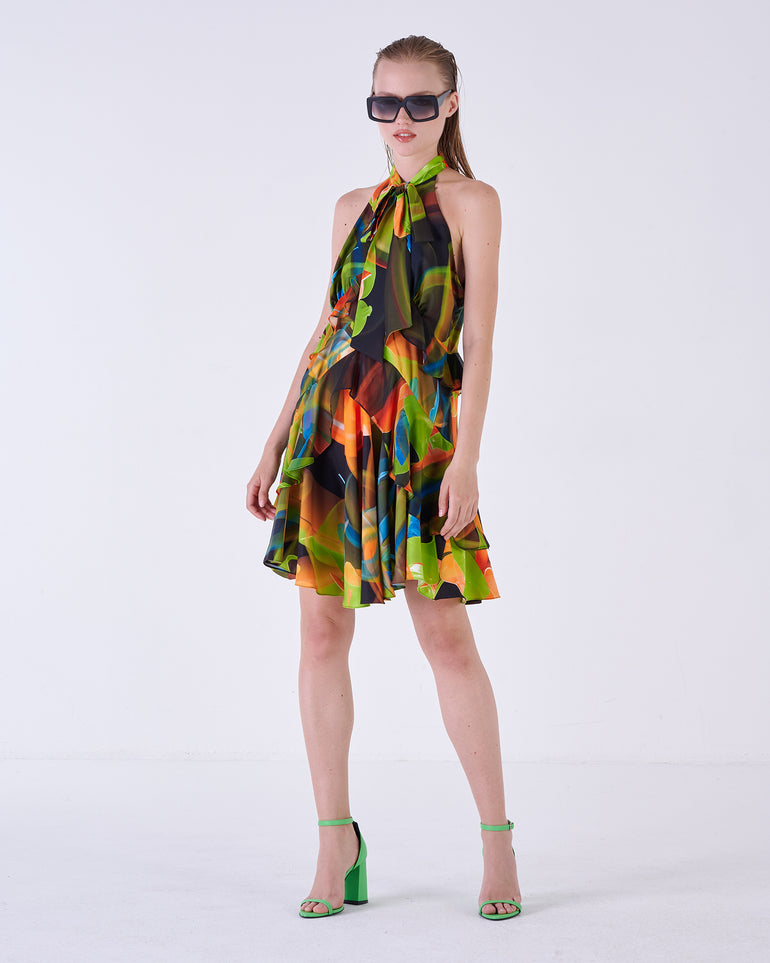 Silvian Heach Abito floreale con volant