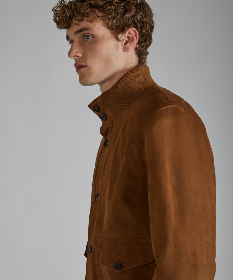 Slowear Bomber in pelle scamosciata Affare Del Giorno