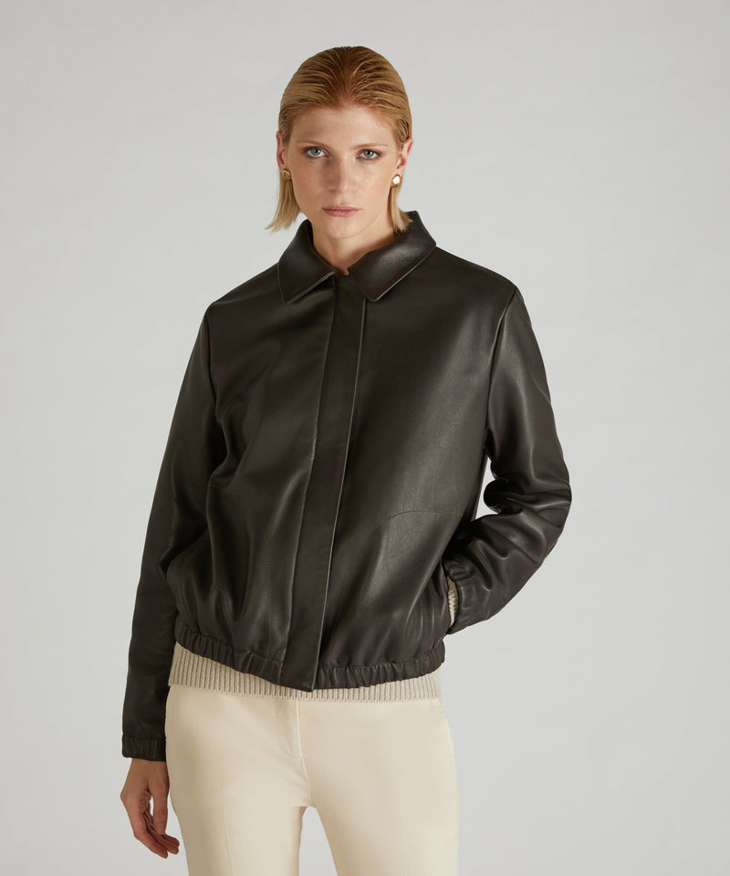 Slowear Bomber regular fit in nappa In Saldo