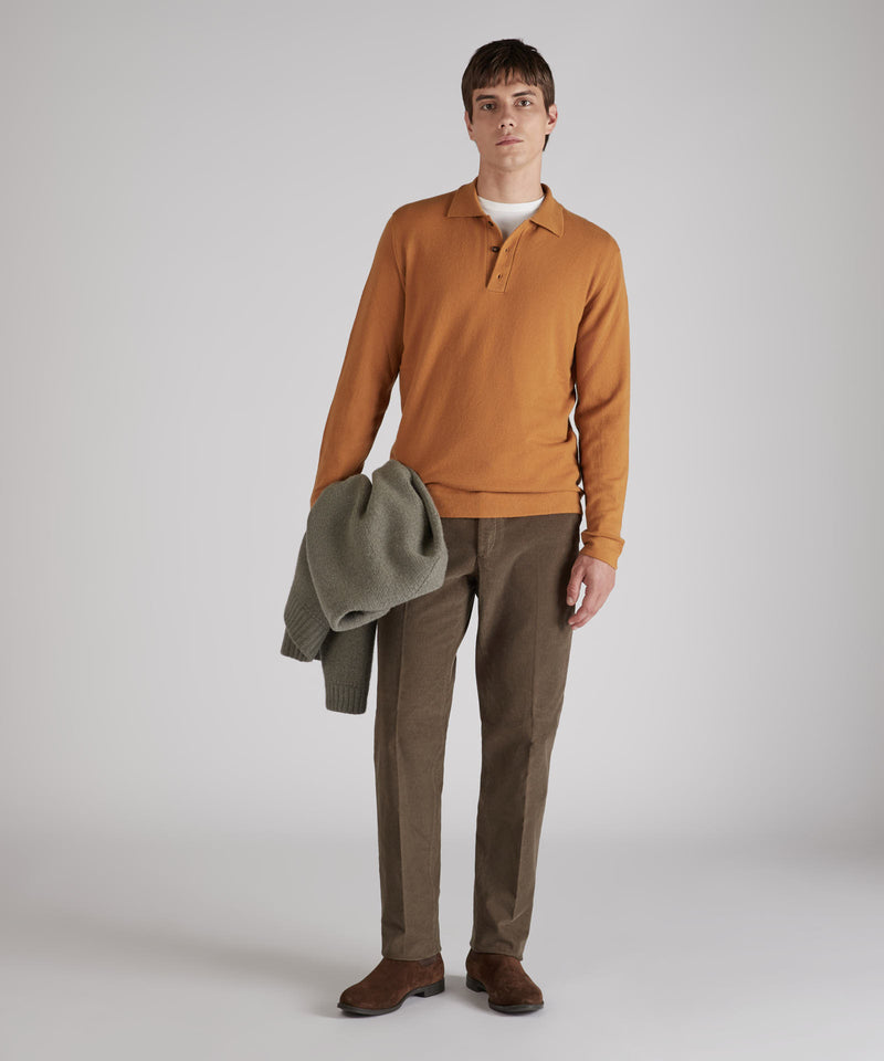 Slowear Polo slim fit in lana e cashmere Negozi Online