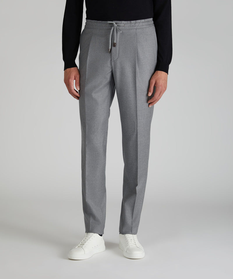 Slowear Pantalone tapered fit in flanella Hotsell