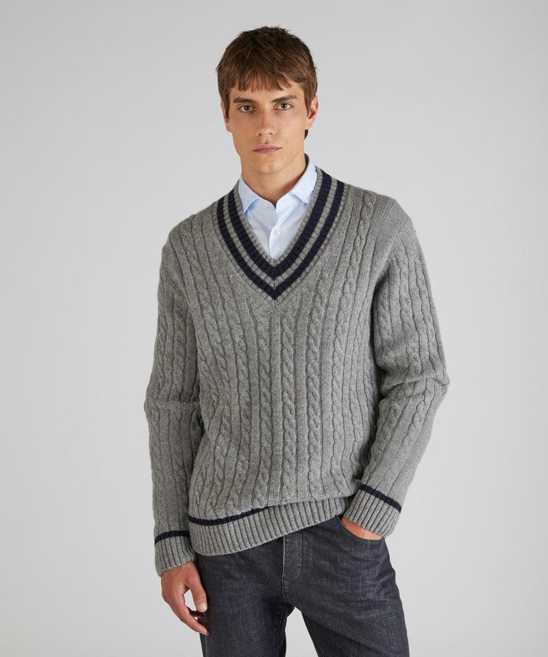 Slowear Maglia con scollo a V in lana Geelong Fino al 60% di sconto