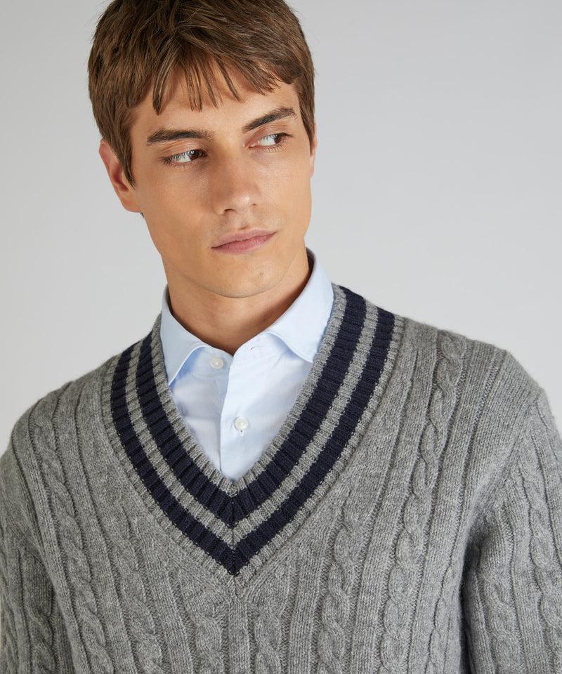 Slowear Maglia con scollo a V in lana Geelong Fino al 60% di sconto
