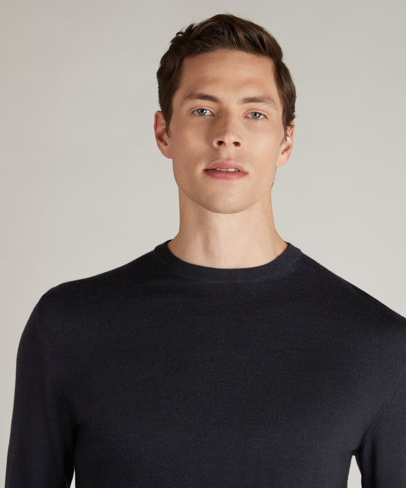 Slowear Girocollo slim fit in Flexwool certificato Qualità