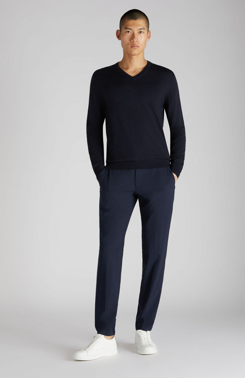 Slowear Maglia scollo a V slim fit in Flexwool certificato Promozione