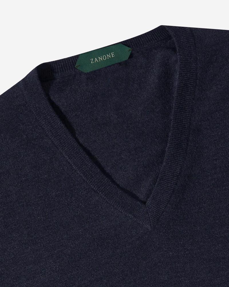 Slowear Maglia scollo a V slim fit in Flexwool certificato Promozione