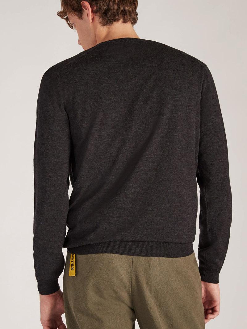 Slowear Maglia scollo a V slim fit in Flexwool certificato Pezzi Unici
