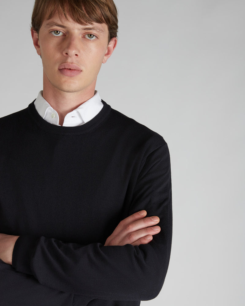Slowear Girocollo slim fit in Flexwool certificato Acquista Ora