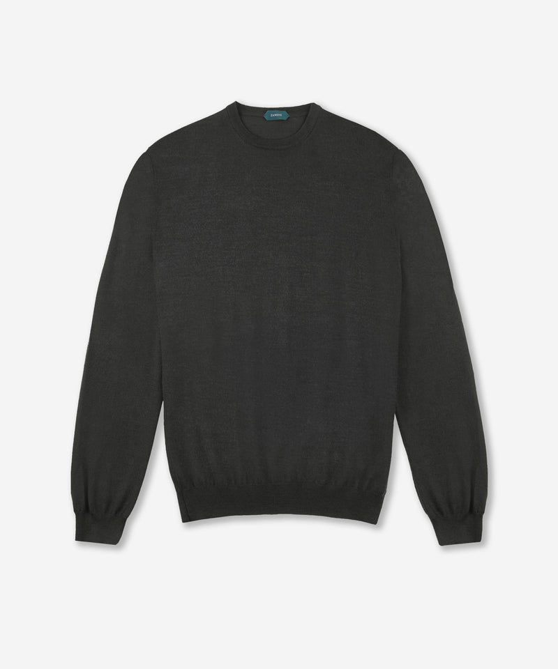 Slowear Girocollo slim fit in Flexwool certificato