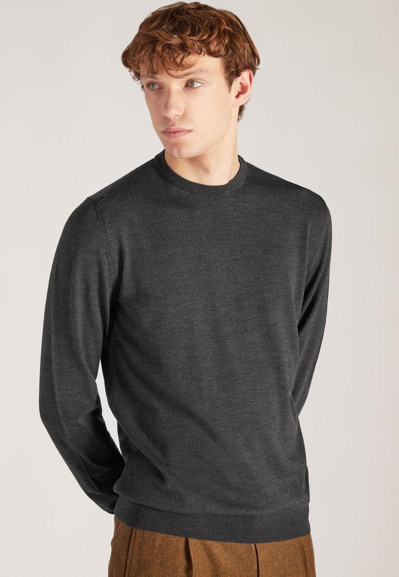 Slowear Girocollo slim fit in Flexwool certificato Consegna Veloce