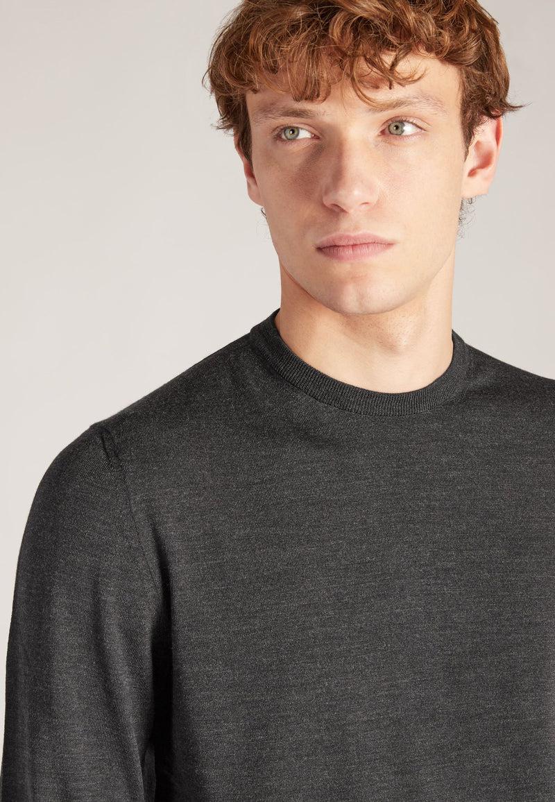 Slowear Girocollo slim fit in Flexwool certificato Consegna Veloce