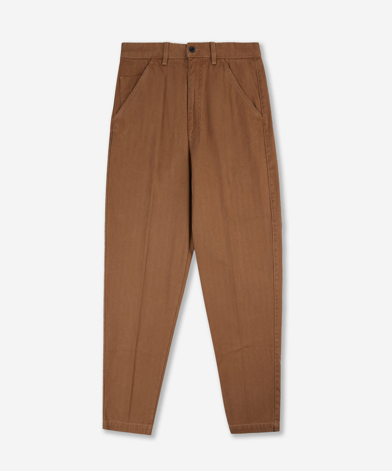 Slowear Pantalone carrot fit in chevron di cotone