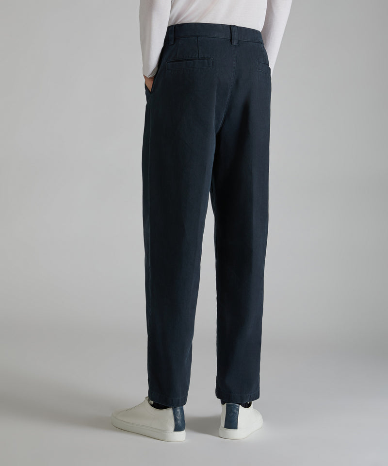 Slowear Pantalone carrot fit in chevron di cotone Affare Del Giorno