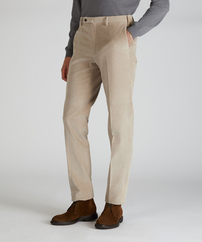 Slowear Pantalone regular fit in velluto Sconto