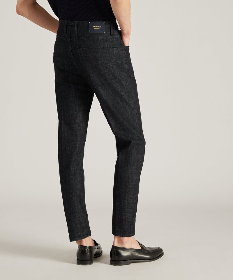 Slowear Pantalone sartoriale slim fit in denim stretch Offerta