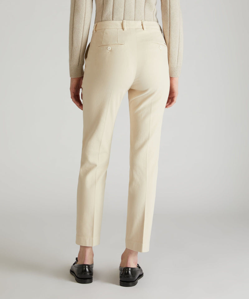 Slowear Pantalone slim fit in drill di cotone Vendita Calda