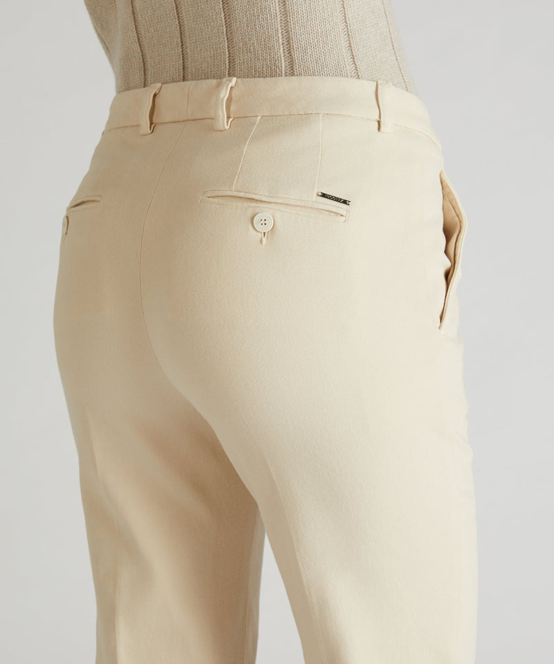 Slowear Pantalone slim fit in drill di cotone Vendita Calda