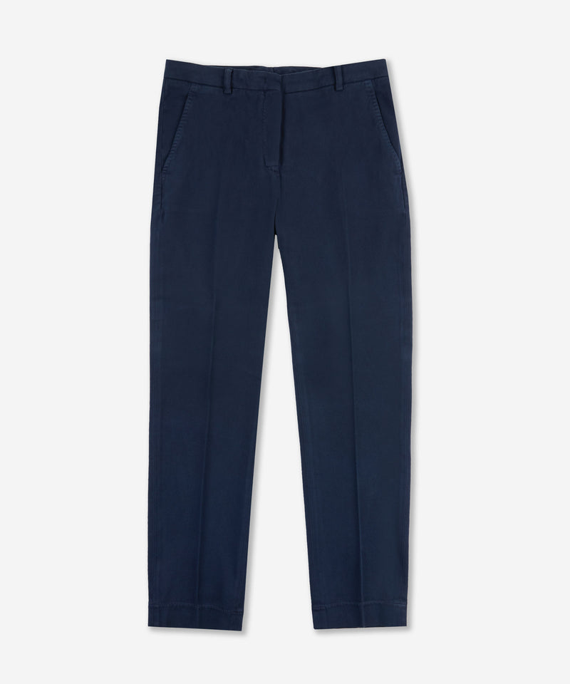 Slowear Pantalone slim fit in drill di cotone