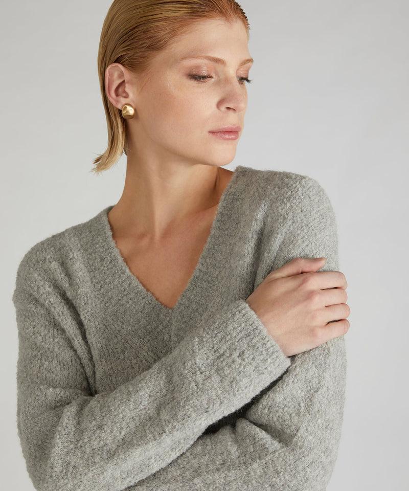 Slowear Maglia over in bouclé di lana e Alpaca In Saldo