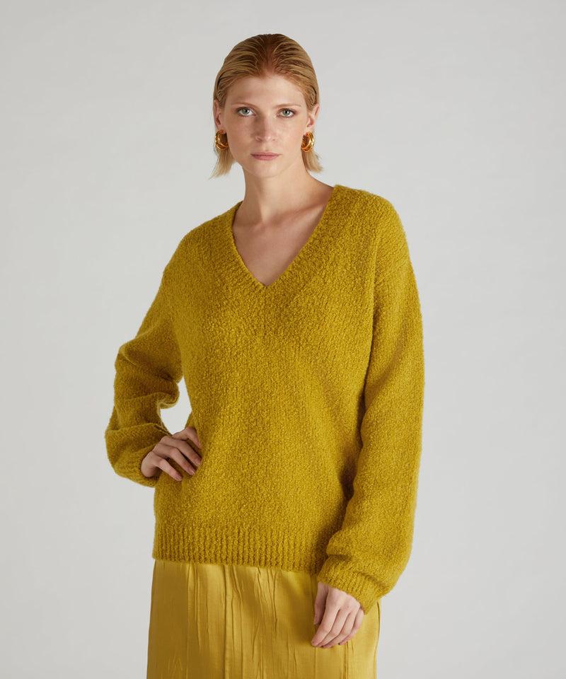 Slowear Maglia over in bouclé di lana e Alpaca Nuova