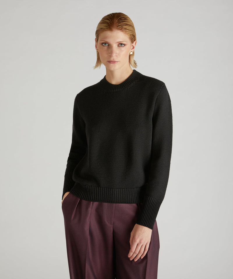 Slowear Girocollo regular fit in lana merinos certificata Qualità