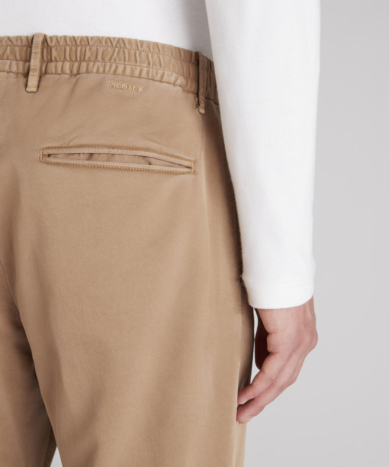 Slowear Pantalone slim fit in raso di cotone Offerte
