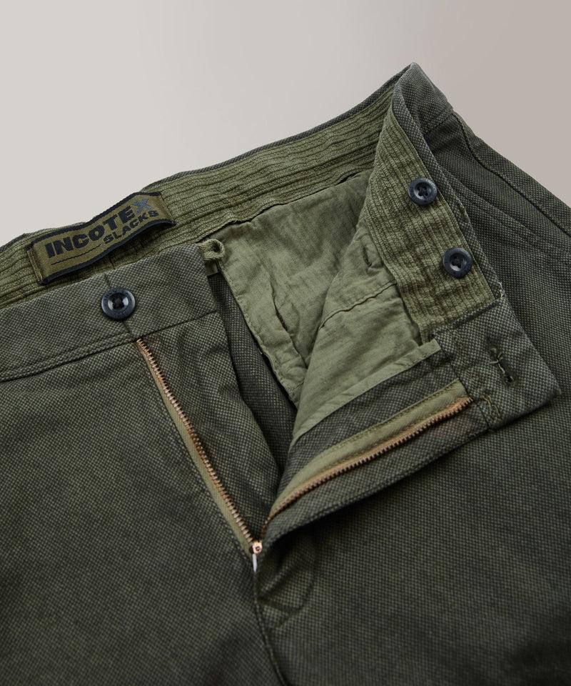 Slowear Pantalone slim fit in cotone microstrutturato Vendita Economica