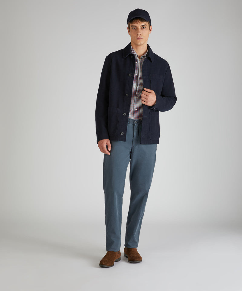 Slowear Pantalone slim fit in satin di cotone Vendite Flash
