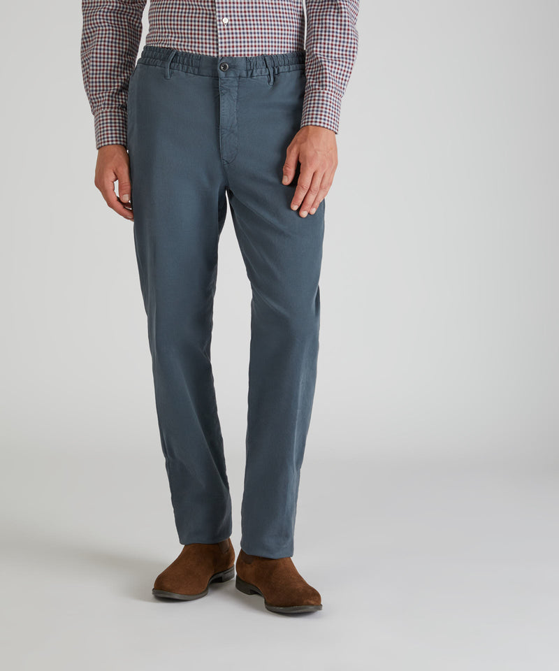Slowear Pantalone slim fit in satin di cotone Vendite Flash
